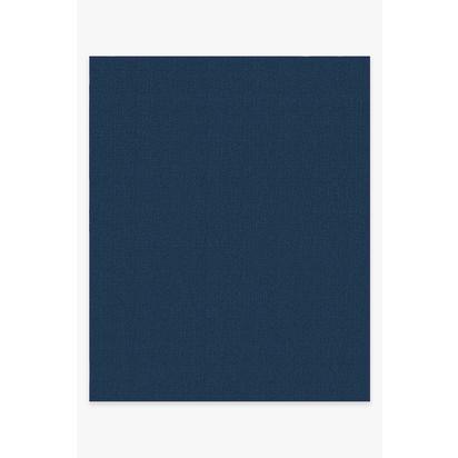 Denim Solid Indigo Blue Outdoor Rug - 245 x 305 cm - Rug + Pad System