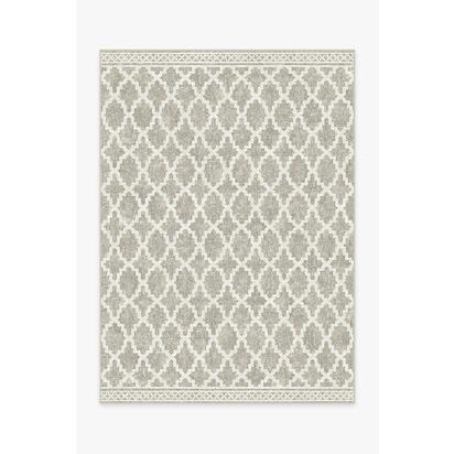 Cleo Trellis Natural Outdoor Rug - 150 x 215 cm - Rug + Pad System