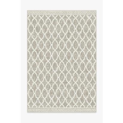 Cleo Trellis Natural Outdoor Rug - 185 x 275 cm - Rug + Pad System