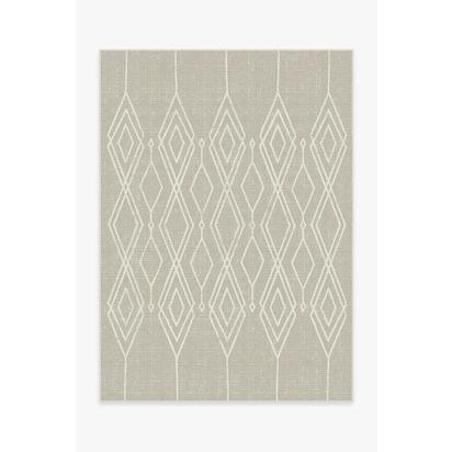 Gemma Lattice Natural Outdoor Rug - 150 x 215 cm - Rug + Pad System