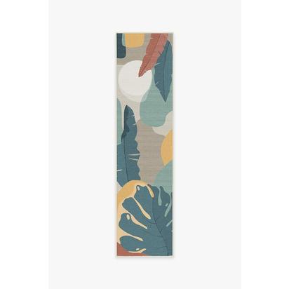 Havana Multicolour Outdoor Rug - 75 x 305 cm - Rug + Pad System