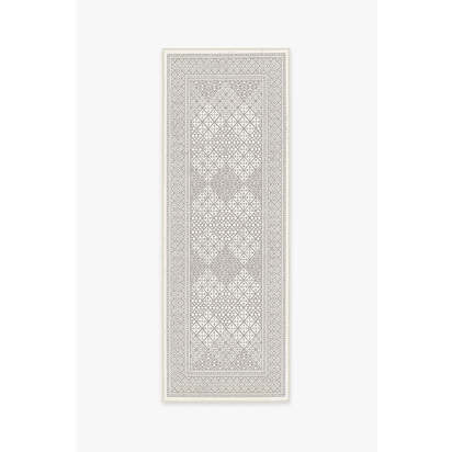 Loseta Grey Outdoor Rug - 75 x 215 cm - Rug + Pad System