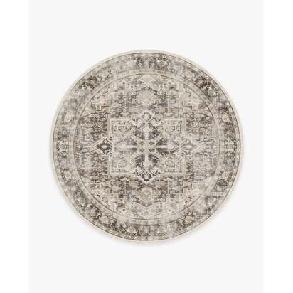 Kamran Hazel Flatwoven Rug - 245 Round cm - Rug + Pad System