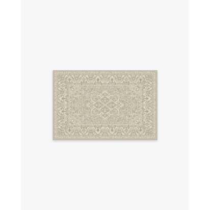 Hendesi Heriz Cream Flatwoven Rug - 60 x 90 cm - Rug + Pad System