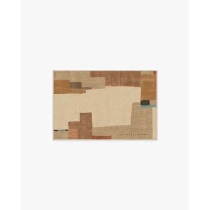 Ananda Natural Pop Flatwoven Rug by Architectural Digest - 60 x 90 cm - Rug + Pad System