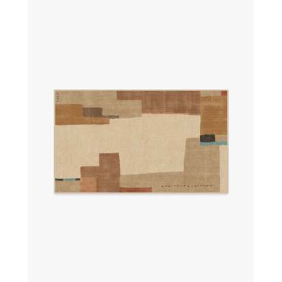 Ananda Natural Pop Flatwoven Rug by Architectural Digest - 90 x 150 cm - Rug + Pad System