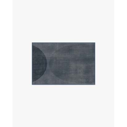 Eclipse Navy Flatwoven Rug - 60 x 90 cm - Rug + Pad System