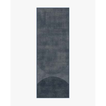 Eclipse Navy Flatwoven Rug - 75 x 215 cm - Rug + Pad System