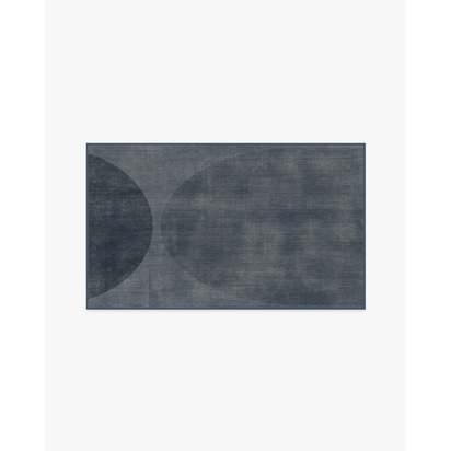 Eclipse Navy Flatwoven Rug - 90 x 150 cm - Rug + Pad System