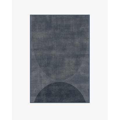 Eclipse Navy Flatwoven Rug - 120 x 185 cm - Rug + Pad System