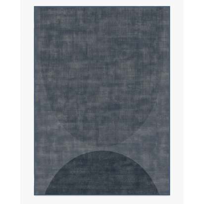 Eclipse Navy Flatwoven Rug - 305 x 425 cm - Rug + Pad System