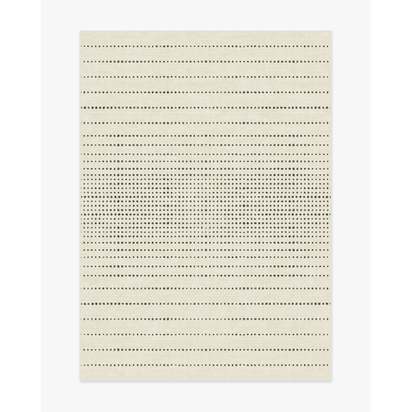 Array Black & Ivory Flatwoven Rug - 150 x 215 cm - Rug + Pad System