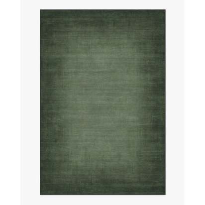 Aura Ombre Solid Sage Flatwoven Rug - 185 x 275 cm - Rug + Pad System