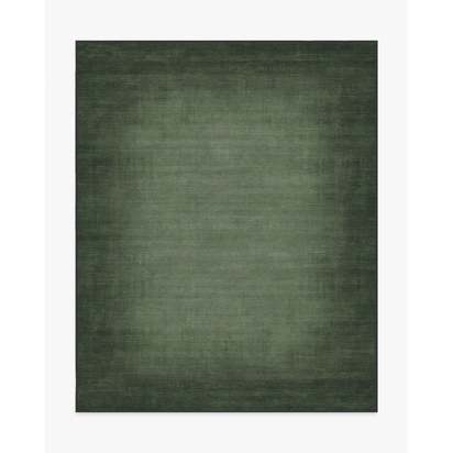 Aura Ombre Solid Sage Flatwoven Rug - 245 x 305 cm - Rug + Pad System