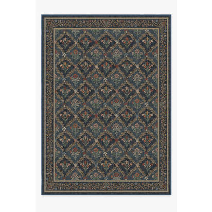 Bellflowers Blue Flatwoven Rug by Morris & Co. - 305 x 425 cm - Rug + Pad System