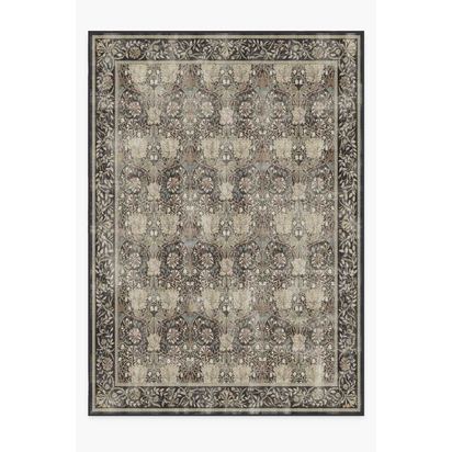 Honeysuckle & Tulip Dark Wood Flatwoven Rug by Morris & Co. - 305 x 425 cm - Rug + Pad System