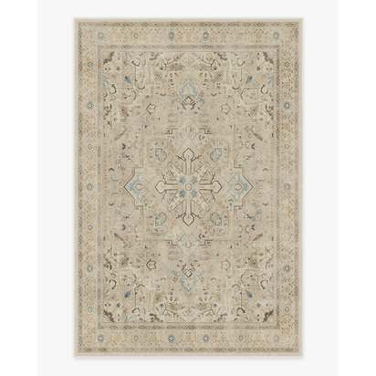 Kamran Ivory Opal Flatwoven Rug - 200 x 290 cm - Rug + Pad System