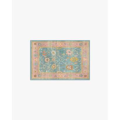 Jemima Multicolour Flatwoven Rug - 60 x 90 cm - Rug + Pad System