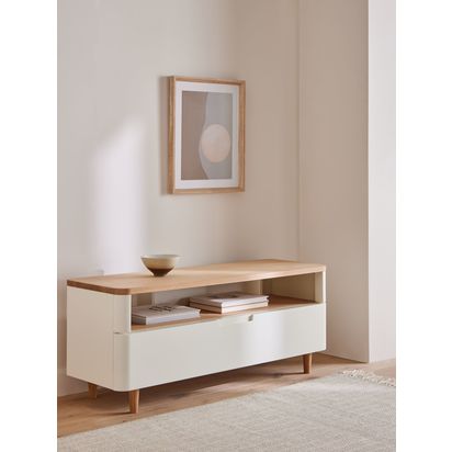 Ebbe Gehl for John Lewis Mira TV Stand for TVs up to 60" Oak | H49.10 x W120 x D40cm