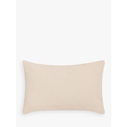 John Lewis Ribbed Patchwork Cushion, Natural Natural | H35 x W55cm
