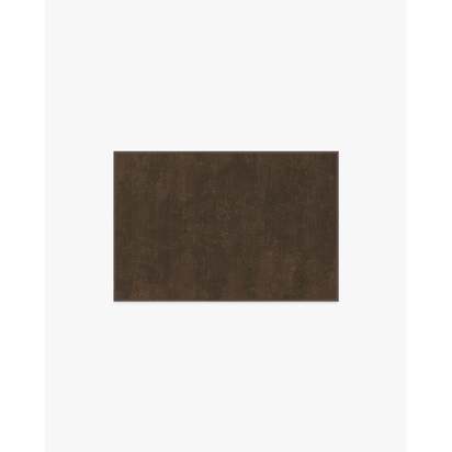 Nico Solid Dark Wood Flatwoven Rug - 60 x 90 cm - Rug + Pad System