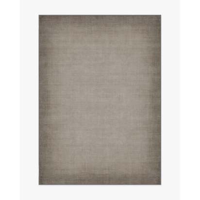 Aura Ombre Solid Ash Grey Flatwoven Rug - 150 x 215 cm - Rug + Pad System