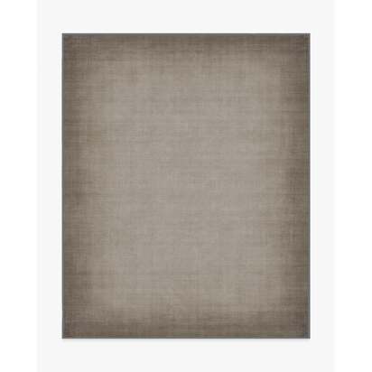 Aura Ombre Solid Ash Grey Flatwoven Rug - 245 x 305 cm - Rug + Pad System