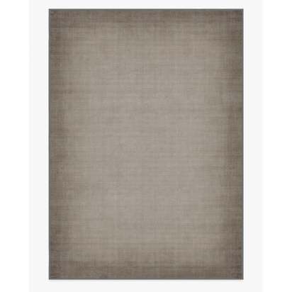 Aura Ombre Solid Ash Grey Flatwoven Rug - 305 x 425 cm - Rug + Pad System
