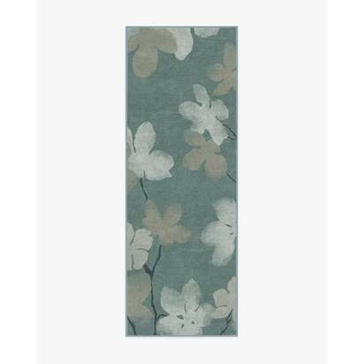 Magnolia Teal Flatwoven Rug - 75 x 215 cm - Rug + Pad System