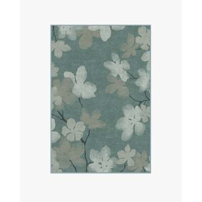 Magnolia Teal Flatwoven Rug - 120 x 185 cm - Rug + Pad System