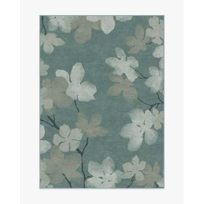Magnolia Teal Flatwoven Rug - 150 x 215 cm - Rug + Pad System