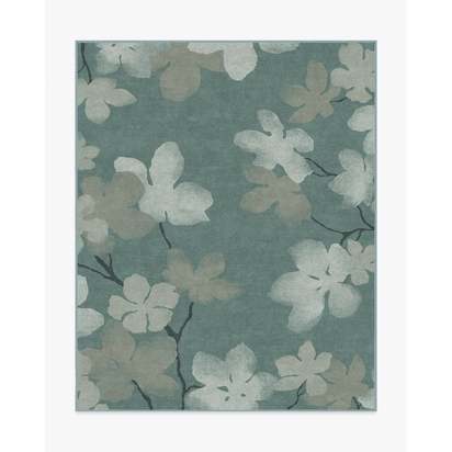 Magnolia Teal Flatwoven Rug - 245 x 305 cm - Rug + Pad System