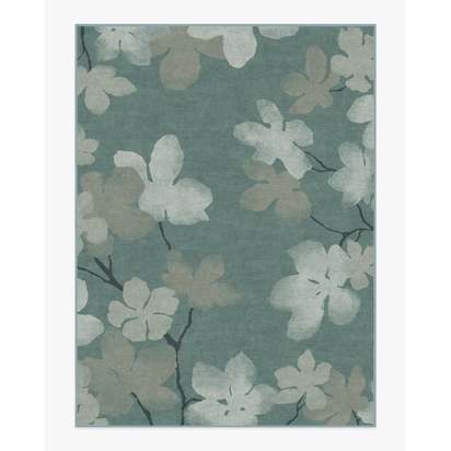 Magnolia Teal Flatwoven Rug - 275 x 365 cm - Rug + Pad System