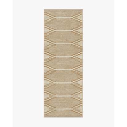 Sloane Natural Flatwoven Rug - 75 x 215 cm - Rug + Pad System