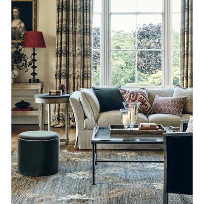 OKA, Aquitane Rug - Washed Lichen, Rugs, Cotton/Wool, Geometric