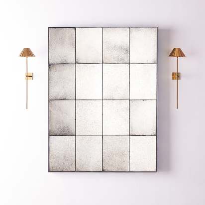 Frederick mirror with antiqued glass