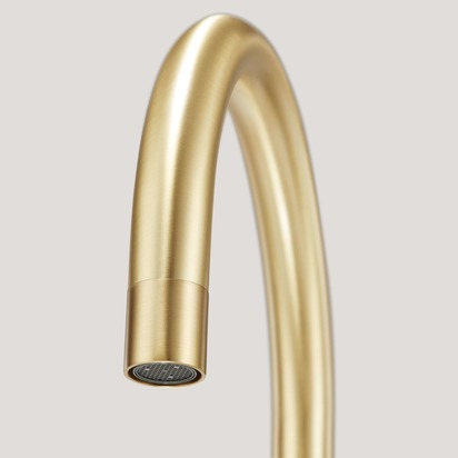 PORTMAN Smooth Kitchen Mixer Tap - Brass - Default Title