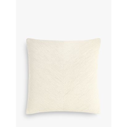 John Lewis Corded Square Cushion Greige | H45 x W45cm