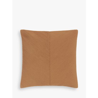 John Lewis Corded Square Cushion Caramel | H45 x W45cm