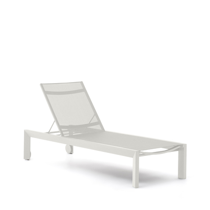 Canutells aluminum sun lounger with grey finish