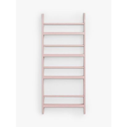 Great Little Trading Co Greenaway Narrow Gallery Bookcase, Pink Chalk Pink | H118 x W50 x D12cm, Lower shelf height: 32cm, other shelves: 24cm