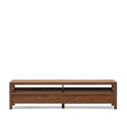 Sashi TV stand made in solid teak wood 200 x 40 cm