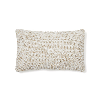 Sunira cushion cover in cotton and natural jute, 30 x 50 cm