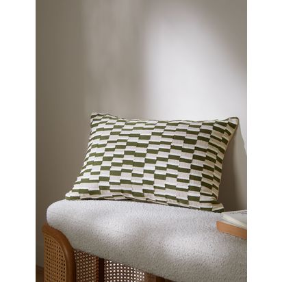 John Lewis Vista Cushion Avocado | 35 x 55cm