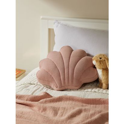 John Lewis Shell Cushion Pink | H33 x W40 x D6cm