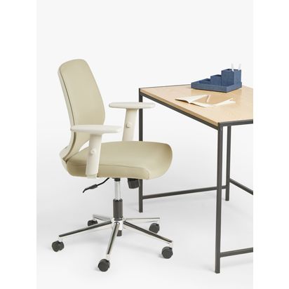 John Lewis Dorsal Office Chair Beige | H99.5 x W65 x D63cm