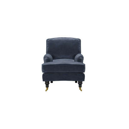 Bluebell Small Armchair in Armour Smart Velvet