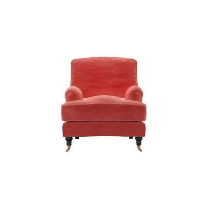 Bluebell Armchair in Dusty Rose Cotton Matt Velvet
