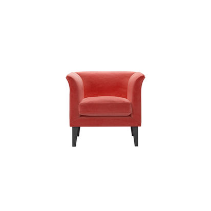 Fingal Armchair in Dusty Rose Cotton Matt Velvet