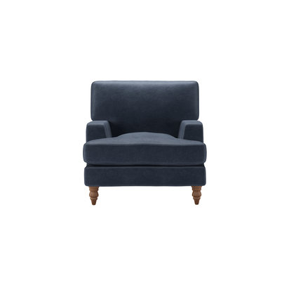 Isla Armchair in Armour Smart Velvet